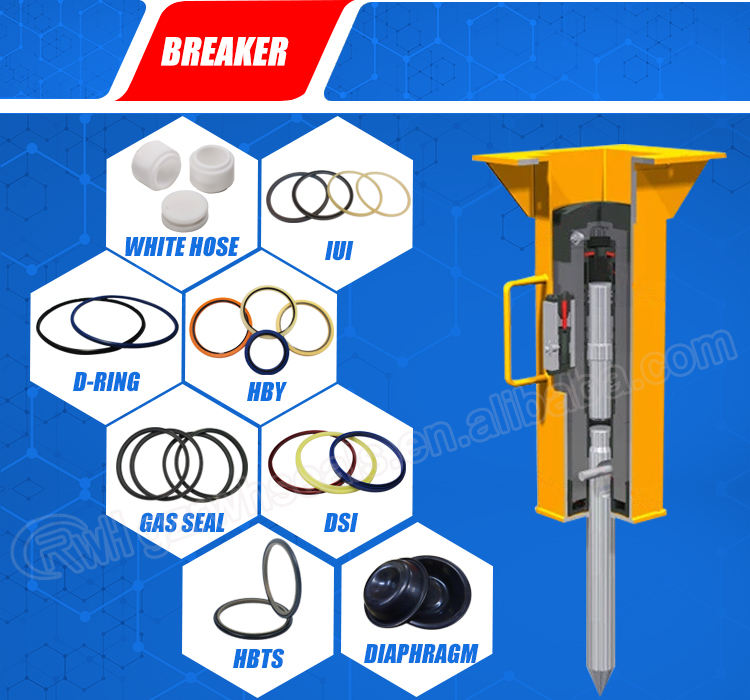 NPK GB7 Hydraulic Breaker Seal Kit Hammer Repair Kits NPK 7XB For Crawler Excavator