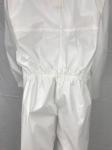 65gsm White Disposable Microporous Coveralls With Hood Non Sterile