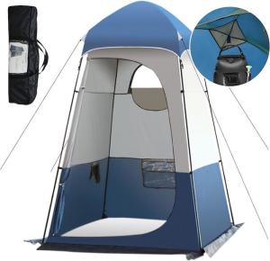Quality 160*160*240CM Blue Waterproof 210T Polyester Pop Up Privacy Tents With UV Protection For Camping And Outdoor Events wholesale