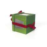 Customized Heaven and Earth Cover Red Green Bow Gift Box Christmas Gift