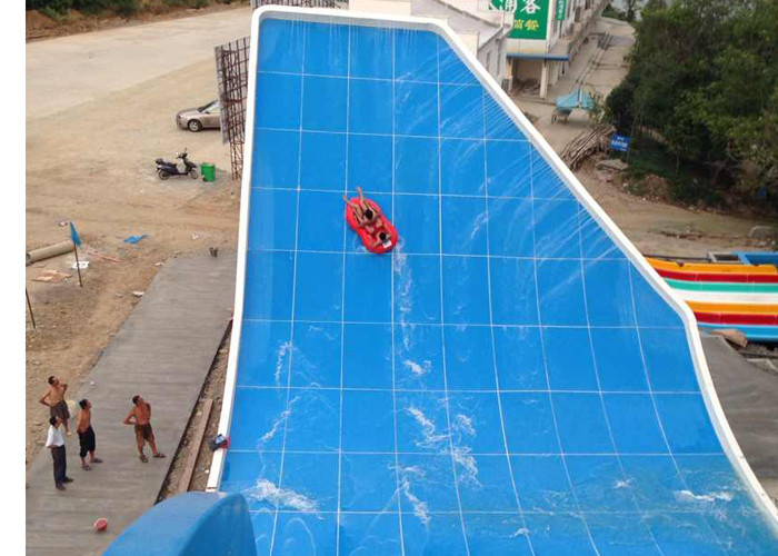 Great Fun Fiberglass Raft Outdoor Wave Water Slide For Amusement Project