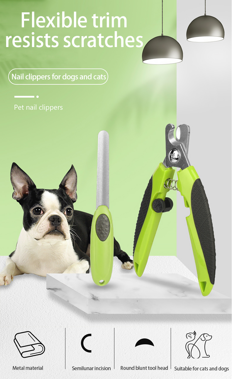 Sustainable Dog Nail Trimming Tools Green Pet Nail Clippers For Dogs