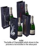Single Bottle Personalized Wine Gift Bags For Weddings Birthdays Dinner Party