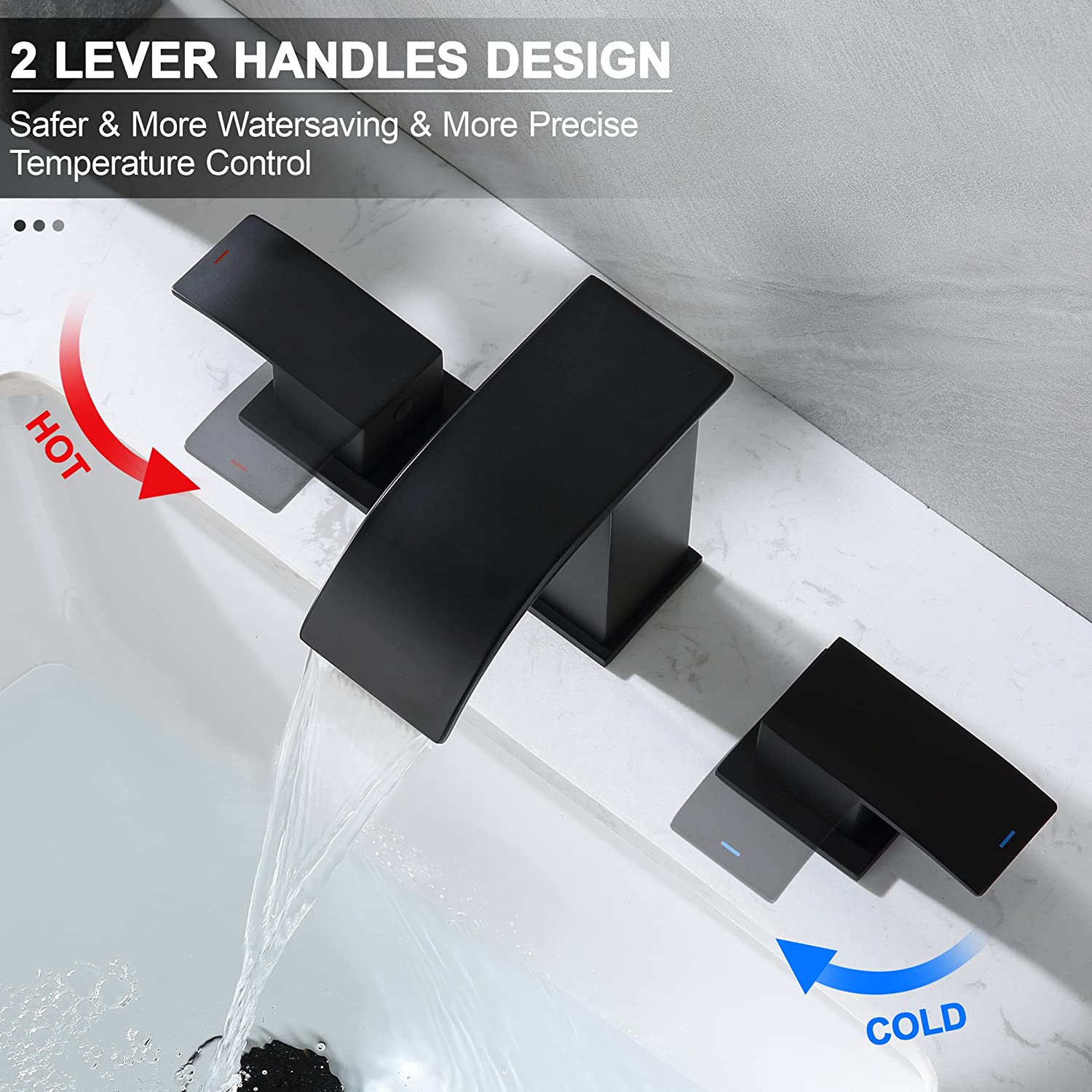 bath shower 3 hole single handle 2 basin heater rotating sink basin mixer kitchen torneira gourmet waterfall fauc