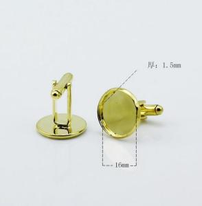 Quality Shiny gold cufflink/ brass cufflink/ luxury cufflinks wholesale
