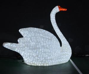 Quality lighted swan for outdoor decoration wholesale