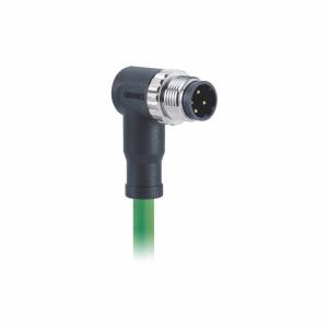 Quality Cat 5e Male M12 4 Pin Cable Angled PVC D Coded Ethernet Cable wholesale