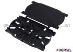 Grey / Black Fiber Optic Accessories Fiber Optic Splice Tray For 24 Single Fiber