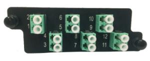 Quality 6 Port LC MM Fiber Optic Patch Panel Aqua For Telecommunication wholesale