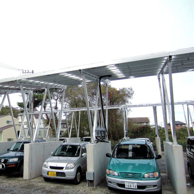 Aluminum Waterproof Carport Solar Systems Home Solar Power System PV Car Shed