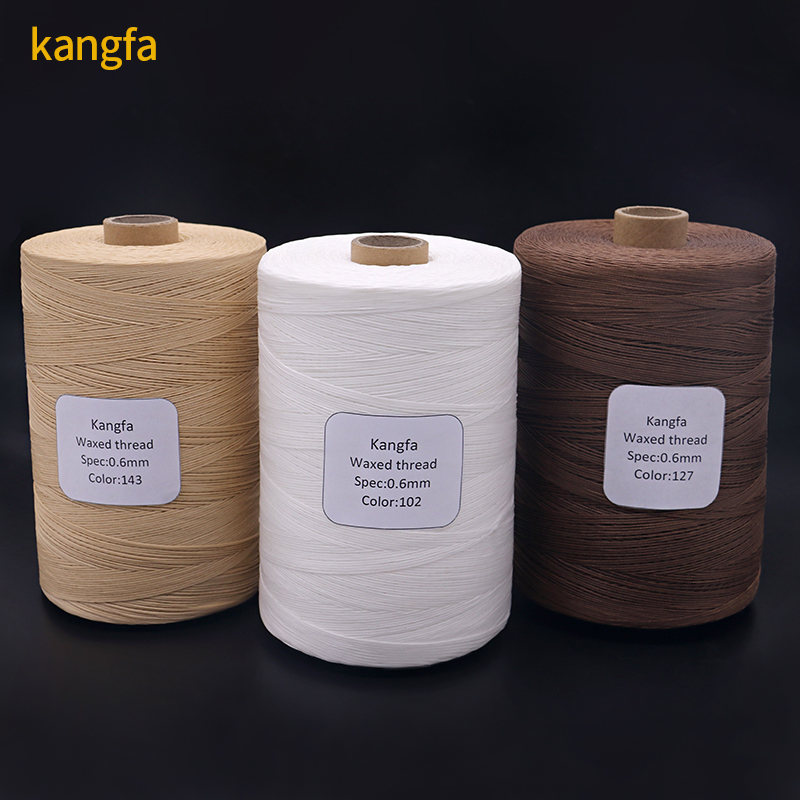Leather Sewing Waxed Thread Practical 0.8mm Spun Yarn Type for Sofa Crafting Projects