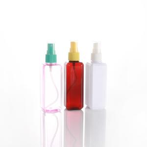 Quality 100ml PET Sprayer Square Plastic Cosmetic Bottle wholesale