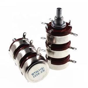 Quality WTH118 Triple potentiometer carbon film potentiometer 220K 2W wholesale