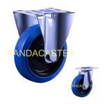 5 Inch Rubber Caster Wheels , 440Lbs Euro Style Industrial Swivel Casters