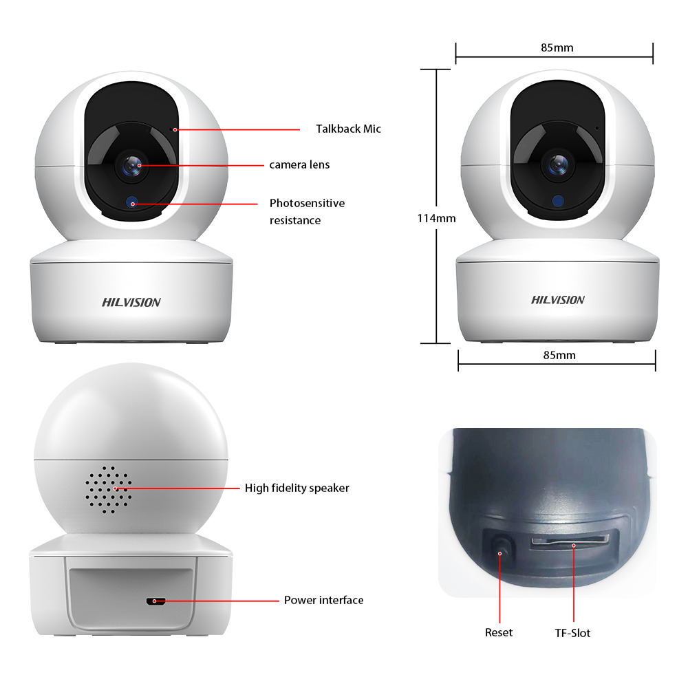 Privacy Protection Surveillance Camera with TF Card Support and Two Way Talk Function