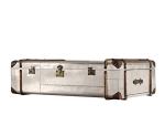 2 Drawers Vintage Aviator Aluminum Trunk Coffee Table Aviation Table
