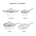 Hot Sale 11 Pieces Restaurant Soup Pot Aluminum Cookware Stock Pots Cooking Ware