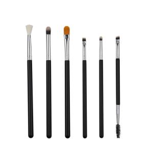Quality Classic Aluminum Ferrule Eyeshadow Makeup Brush Set For Professional Blending wholesale