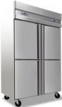 2/4 Doors Stainless Steel Commercial Kitchen Freezer 1000L Capacity With Low