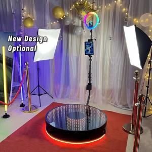 Quality Slow Motion Automatic 360 LED Photo Booth With Tempered Glass wholesale