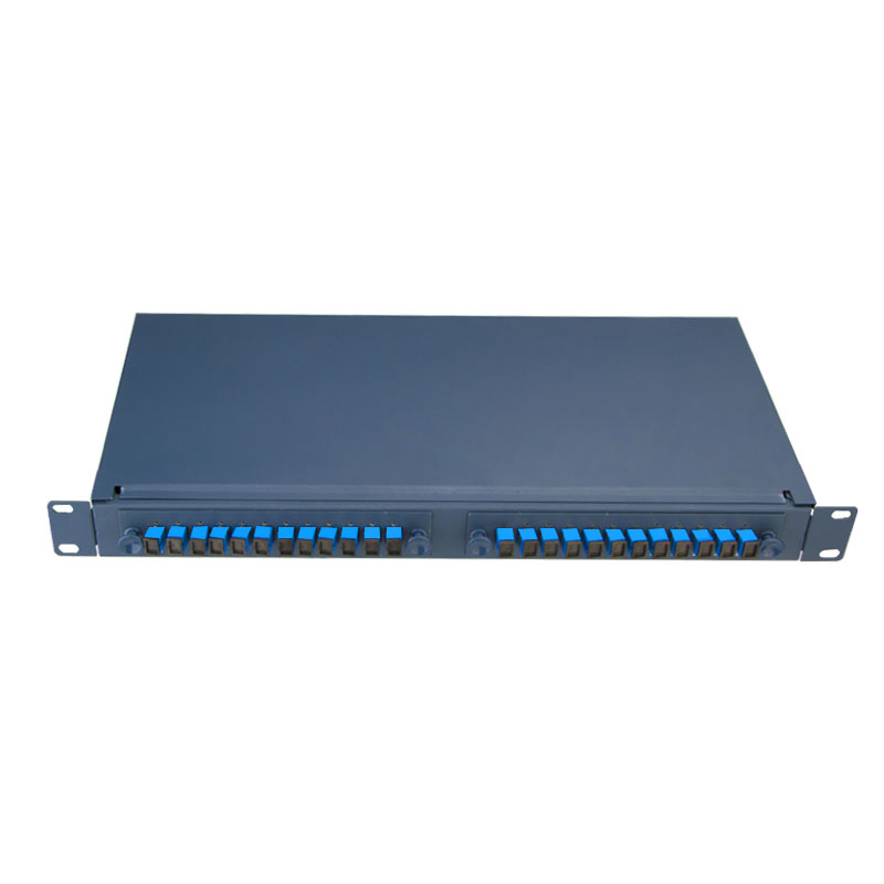 Sliding Type Empty Box FC ST Fiber Optic Patch Panel 24 Port