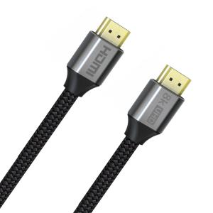 Quality Braided 60Hz 48Gbps 30AWG 8K HDMI Cable 6ft Black Color wholesale