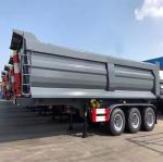 Fuwa/BPW 3 Axles 40-80 Ton Side Tipper Truck 45 Cubic Meter Heavy Duty Dump