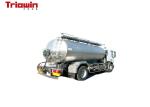 Professional Dairy Processing Equipment Milk Tanker Truck 3-40 Cubic Volume