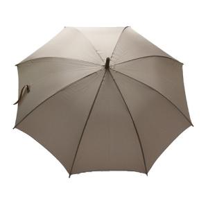 Quality 8mm Metal Shaft Wooden J Handle Pongee Umbrella wholesale