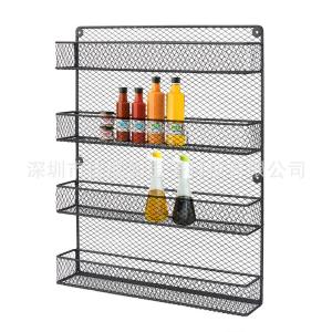 Quality 44cm Length Multipurpose Four Storey Steel Kitchen Basket Rack wholesale
