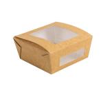 PE Lined Recycled 30oz Brown Paper Bowls Wholesale Custom Size Accepted Fast