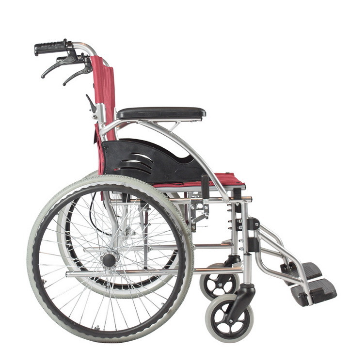 220.46lb Load Adults Foldable Lightweight Manual Wheelchair