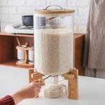 7.5L Borosilicate Lead Free Airtight Glass Jar With Bamboo Lid