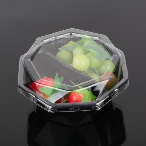 Quality Black Octagon 14.5*14.5*5.5cm Disposable Fruit Tray wholesale