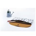 Pu Leather Student Pencil Pouches Printed , Fabric Pencil Holder Soft Stationery
