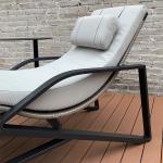 195cm Length White Plastic Sun Lounger