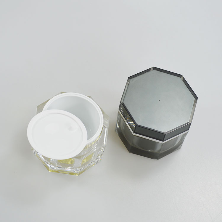 150 ML Capacity Acrylic Skin Care Container Irregular Shape Jar Plastic Container OEM/ODM
