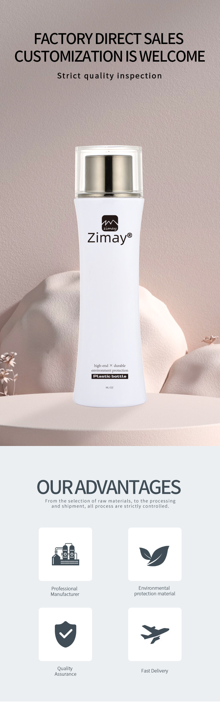 OEM/ODM 100ml liquid body butter shampoo and conditioner liquid screw cap bottle