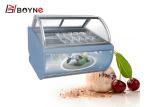 Arc Shape R404a Ice Cream Display Freezer Sweet Dessert Showcase
