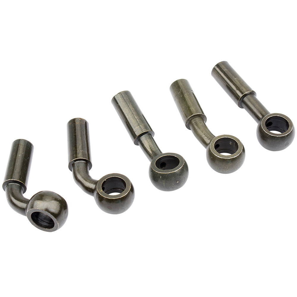 Carbon Steel Motorcycle Brake Line Banjo Fittings Zinc Plated Surface