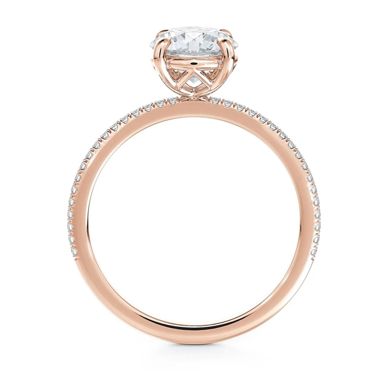 925 Sterling Silver Brazilian Round White CZ Engagement Ring Fine Jewelry Accessories