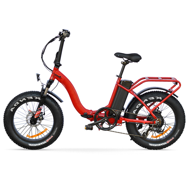 Customized 36v 500w Power Supply 20" Foldable Electric Bike with 7 Speeds and Fat Tyre