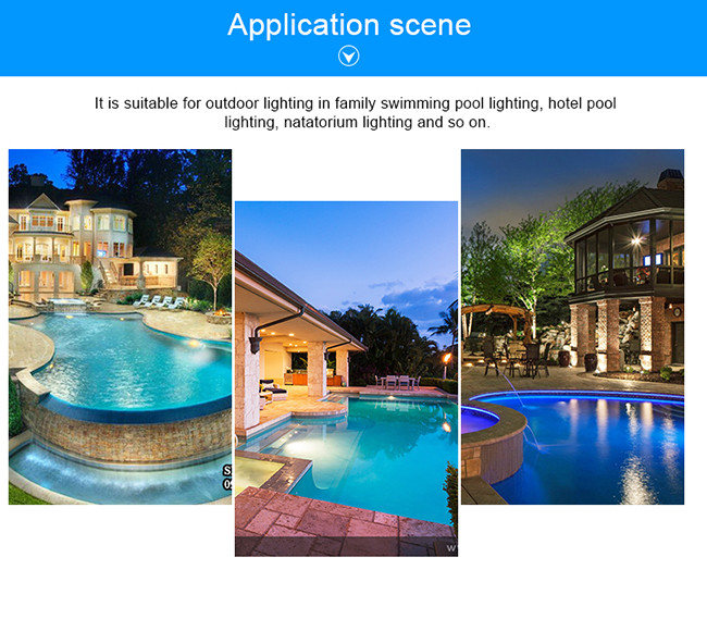 12W white color waterproof pool lights, Low voltage led garden pool lights bulb