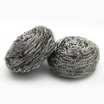 Kitchen Stainless Steel Scrubber / Metal Scrub Pad Flat Shape SGS Approval