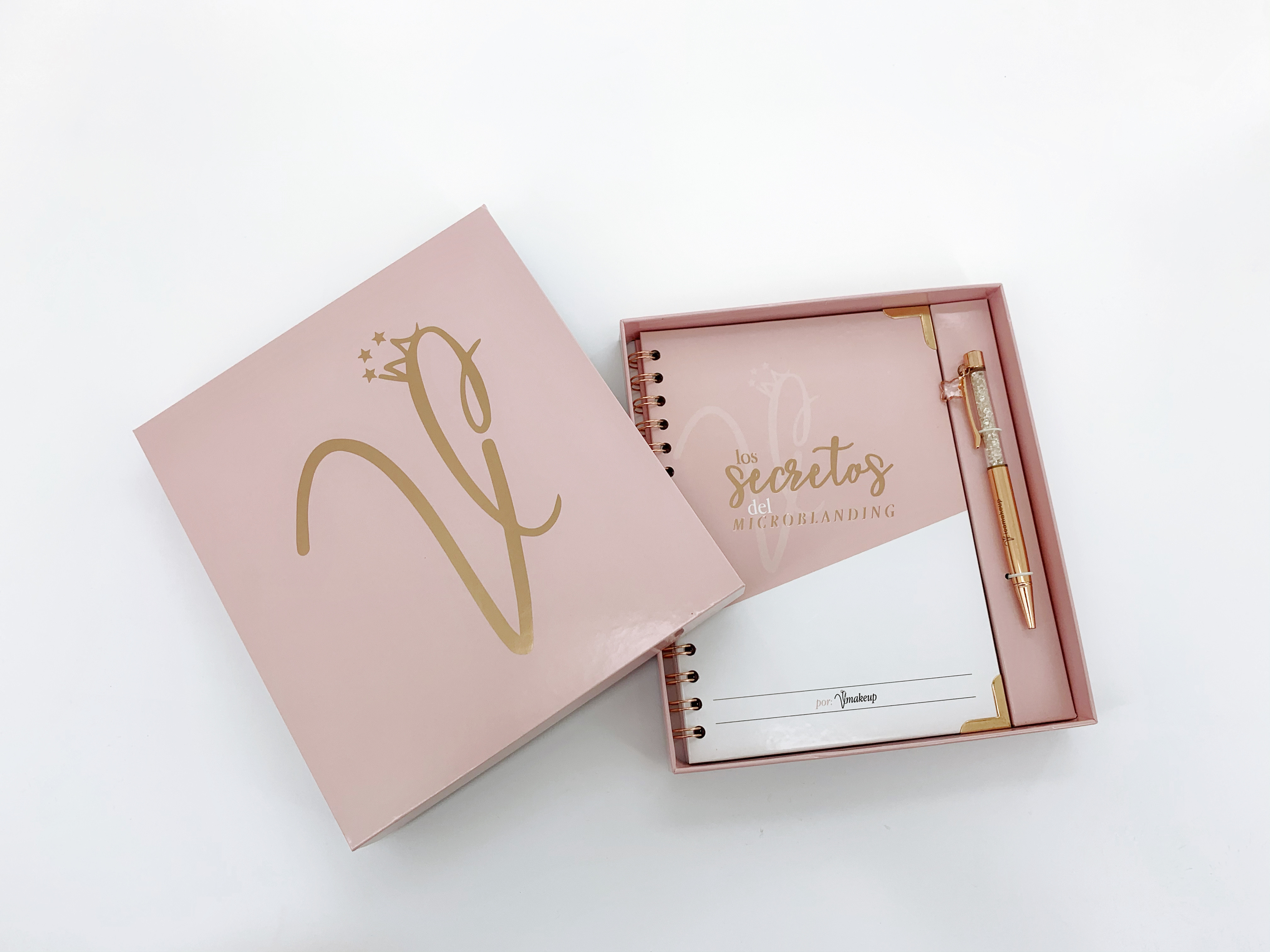A5 Spiral Notebook Printing Gold Foiled Planner With Package Box