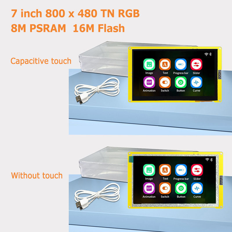 6 Pin ESP32 Display Module 5V Capacitive Touchscreens 500mA 8M PSRAM LVGL