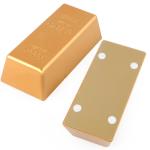 Fine Paper Weight Game Fancy Party Table Decor Plastic Gold Bullion Bar For Kids