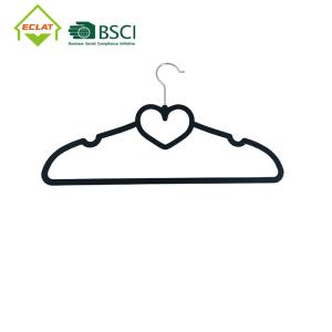 Quality 40x22cm Heart Shaped Wide Shoulder Plastic Hangers wholesale