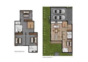 Quality Prefab Light Gauge Steel Frame House 2nd Floor 3 Bedroom For Townhouse Project wholesale