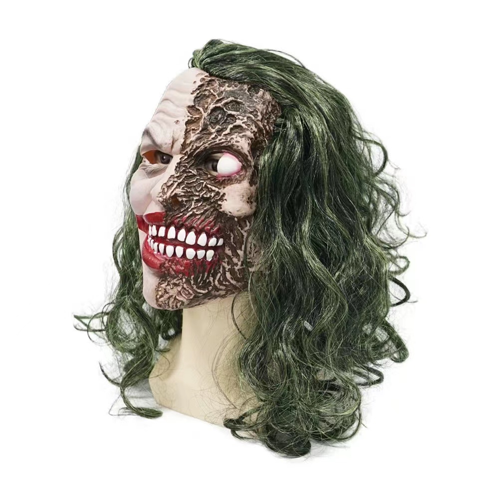 Unisex Funny Halloween Horror Mask Joker Latex Head Cover for Customer Requirements